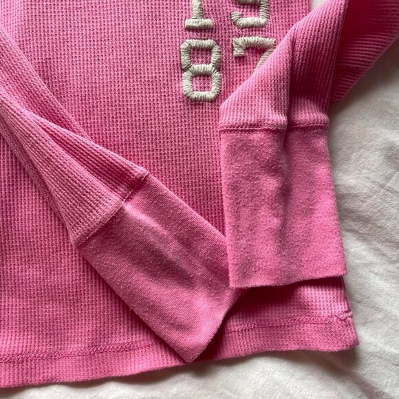 Pink Y2K Aeropostale Waffleknit Top - Picture 4 of 8